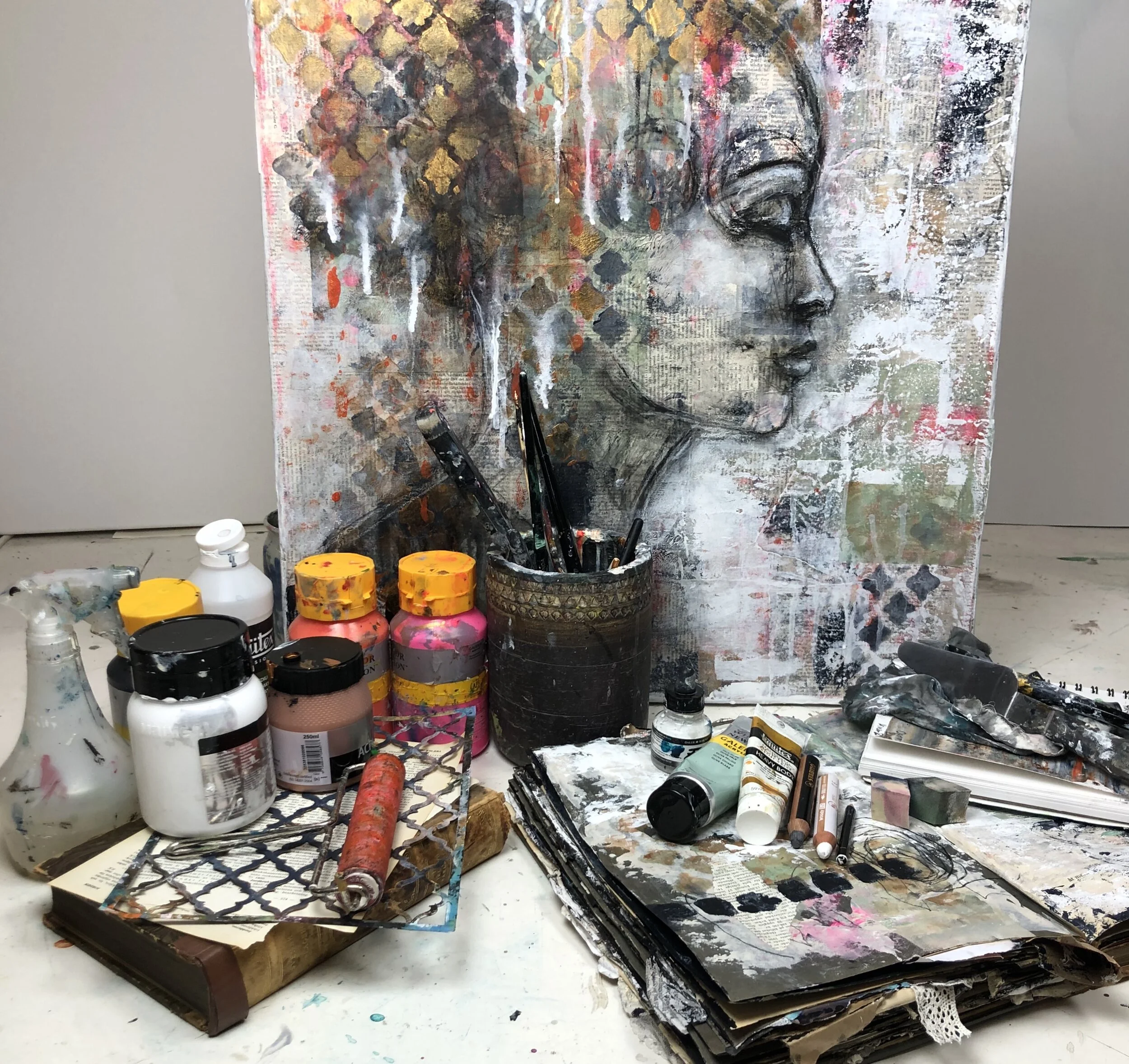 Express your Voice — Jenny Grant Art Mixed Media Artist